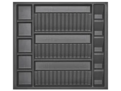 SOTECH Besteckkästen<ORGA-BOX Multi-Gewürzgläsereinsatz Gewürzdoseneinsatz 515 x 40 x 473 mm Oriongrau Für Blum 60er Korpusbreite