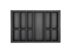 SOTECH Besteckkästen<Orga-Box VII Besteckeinsatz Basaltgrau 800 mm Höhe 50,5 mm mit Softtouch Oberfläche
