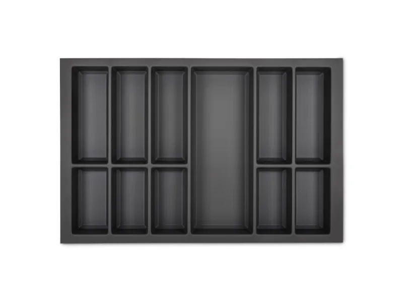 SOTECH Besteckkästen<Orga-Box VII Besteckeinsatz Basaltgrau 800 mm Höhe 50,5 mm mit Softtouch Oberfläche