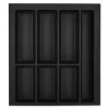 SOTECH Besteckkästen<Orga-Box VII Besteckeinsatz Schwarz 500 mm Höhe 50,5 mm mit Softtouch Oberfläche