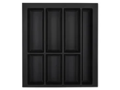 SOTECH Besteckkästen<Orga-Box VII Besteckeinsatz Schwarz 500 mm Höhe 50,5 mm mit Softtouch Oberfläche