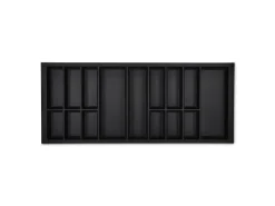 SOTECH Besteckkästen<Orga-Box VII Besteckeinsatz Schwarz 1200 mm Höhe 50,5 mm mit Softtouch Oberfläche