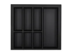 SOTECH Orga-Box VII Besteckeinsatz Schwarz 600 mm Höhe 50,5 mm mit Softtouch Oberfläche< Besteckkästen