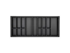 SOTECH Orga-Box VII Besteckeinsatz Basaltgrau 1200 mm Höhe 50,5 mm mit Softtouch Oberfläche< Besteckkästen