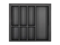 SOTECH Besteckkästen<Orga-Box VII Besteckeinsatz Basaltgrau 600 mm Höhe 50,5 mm mit Softtouch Oberfläche