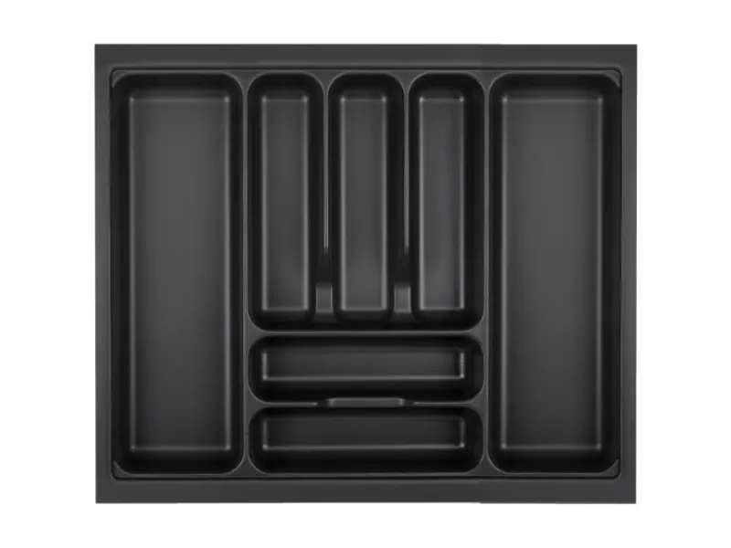 SOTECH Orga-Box VIII Besteckeinsatz 511 x 480 x 55 mm Lavagrau mit Perlstruktur Für 60er Schränke in Häcker Küchen< Besteckkästen