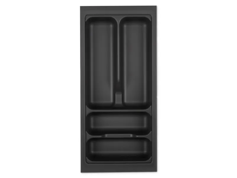 Best SOTECH Orga-Box VIII Besteckeinsatz 211 x 480 x 55 mm Lavagrau mit Perlstruktur Für 30er Schränke in Häcker Küchen