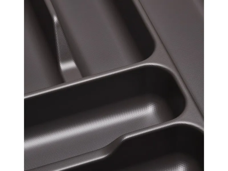 Best SOTECH Orga-Box VIII Besteckeinsatz 211 x 480 x 55 mm Lavagrau mit Perlstruktur Für 30er Schränke in Häcker Küchen