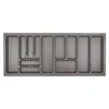 SOTECH Besteckkästen<Orga-Box VIII Besteckeinsatz 1111 x 480 mm Champagner mit Perlstruktur Für 120er Schränke in Häcker Küchen