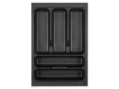 SOTECH Orga-Box VIII Besteckeinsatz 311 x 480 x 55 mm Lavagrau mit Perlstruktur Für 40er Schränke in Häcker Küchen
