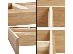 Online SOTECH Schubladen Besteckeinsatz 473 x 273 x 50 mm Aus Massivholz Eiche Lackiert