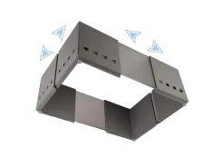 New SOTECH 1x Organisationsrahmen CuisioFlex 129 mm Höhe Stufenlos Verstellbar von 236 - 386 mm inkl. Anti-Rutsch-Füße
