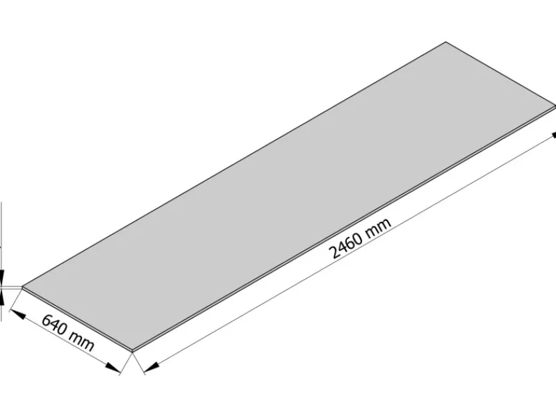 Küchenrückwände<Sprela Rückwandplatte Dovetail Arosa 13,4 mm x 246 cm x 64 cm FSC®