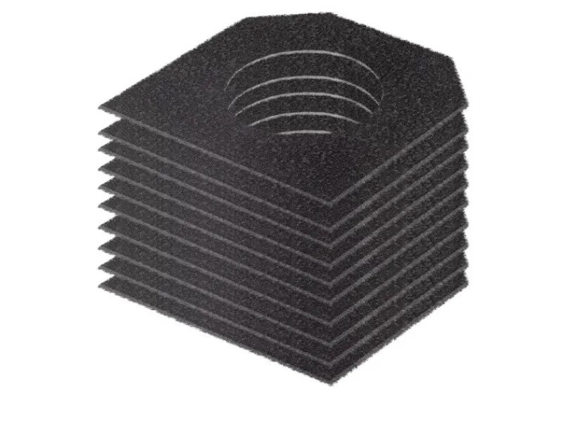 STAHLWERK Aktivkohlefilter Rückseite 10er Set für Dunstabzug FE-27 ST< Dunstabzugshauben-Filter