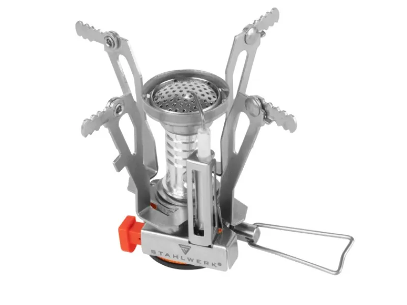 STAHLWERK Pfannen<Camping Kochgeschirr Alu Campinggeschirr Gaskocher Outdoor Set