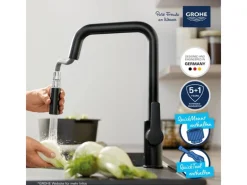 Grohe Einhebelmischer<Start Einhand-Spültischbatterie, 1/2" mit Brause