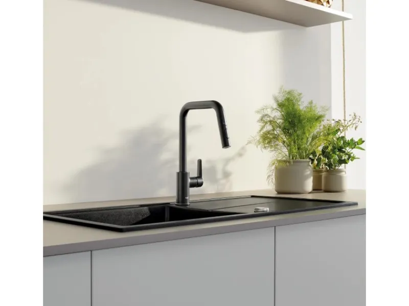Grohe Einhebelmischer<Start Einhand-Spültischbatterie, 1/2" mit Brause