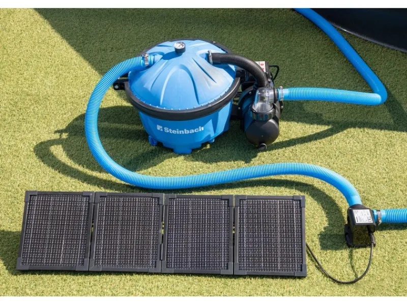 Steinbach Wassersysteme<Zirkulationspumpe mit PV-Panel