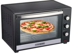 STEINBORG SB-3006 Backofen 60 Liter 2000 Watt Schwarz< Haushaltsgeräte