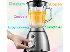 STEINBORG Haushaltsgeräte<SB-7010 Edelstahl Standmixer 1,5 Liter BPA-Frei 600 Watt