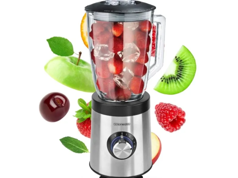 Sale STEINBORG SB-7020 Edelstahl Standmixer 1,5 Liter BPA-Frei 800 Watt