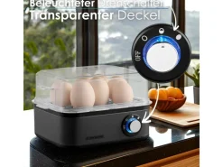 STEINBORG SB-2630 Eierkocher für 1 bis 8 Eier Dampfauslass 500 Watt< Haushaltsgeräte