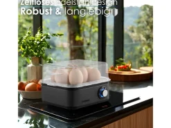 STEINBORG SB-2630 Eierkocher für 1 bis 8 Eier Dampfauslass 500 Watt< Haushaltsgeräte