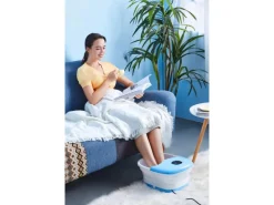 STEINBORG SB-1060 Faltbares Fußsprudelbad mit Fernbedienung Platzsparend Timer< Haushaltsgeräte