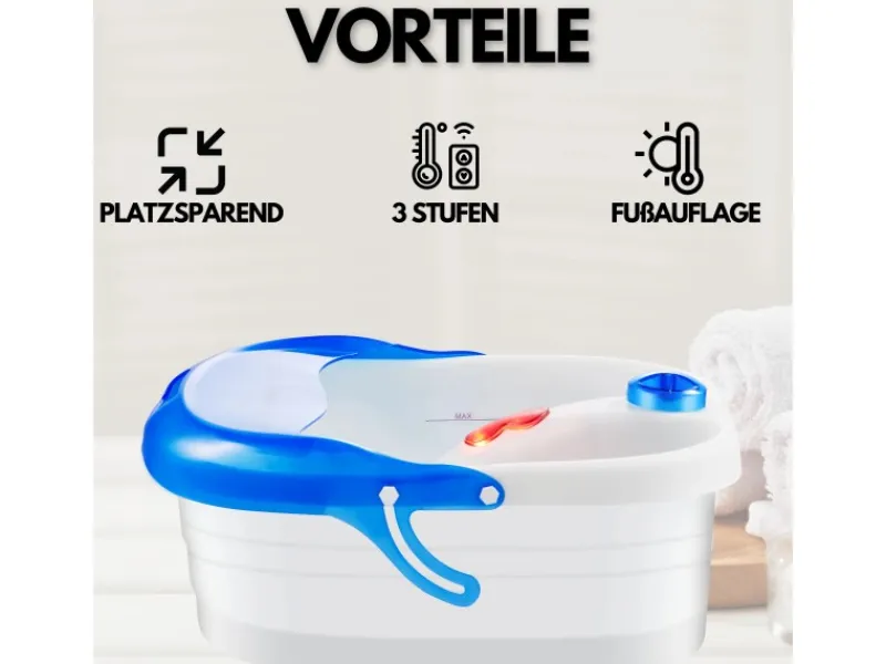 STEINBORG SB-1050 Fußsprudelbad mit Massagefunktion 3 Stufen 60 Watt< Haushaltsgeräte