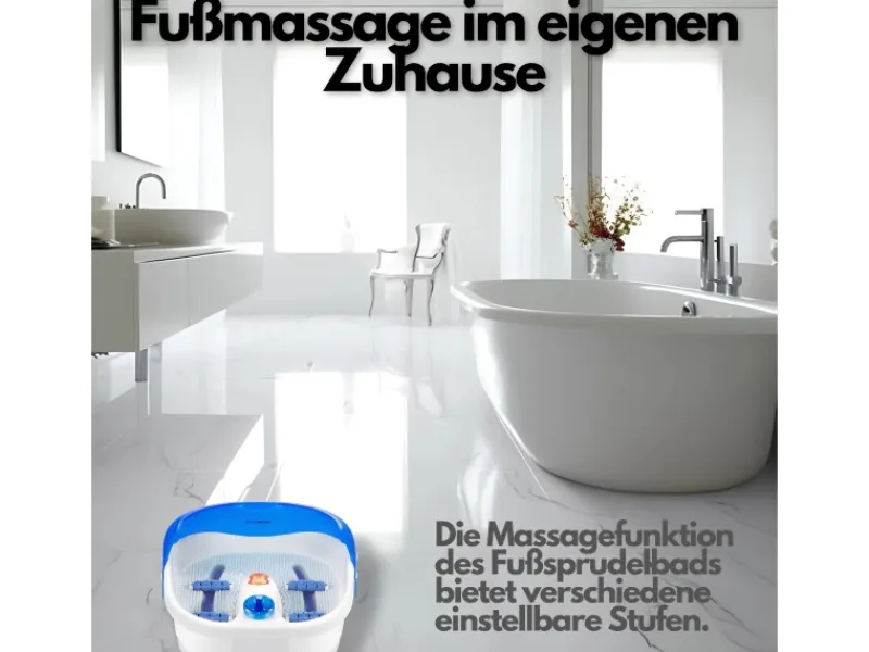 STEINBORG SB-1050 Fußsprudelbad mit Massagefunktion 3 Stufen 60 Watt< Haushaltsgeräte