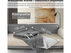 STEINBORG Haushaltsgeräte<SB-9523 Heizdecke mit Timer 9 Temperaturstufen 180x130 cm