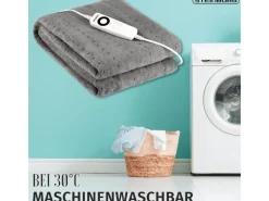 STEINBORG SB-9521 Heizdecke mit Timer 6 Temperaturstufen 150x80 cm< Haushaltsgeräte