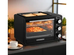 Best STEINBORG SB-3001  3in1 Minibackofen mit Umluft 20 Liter 1300 Watt Schwarz