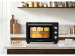 Best STEINBORG SB-3002 Minibackofen mit Umluft 25 Liter 1600 Watt Schwarz