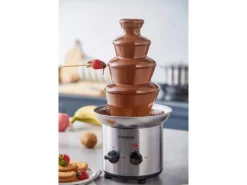 Hot STEINBORG SB-6030 Schokoladenbrunnen Edelstahl 4-Etagen 1250g Kapazität 190 Watt