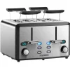 STEINBORG Haushaltsgeräte<SB-2210 XXL 4-fach Toaster 1600 Watt 2x Brötchenaufsatz