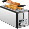 STEINBORG SB-2211 XXL Langschlitz Toaster mit Brötchenaufsatz 1500 Watt< Haushaltsgeräte