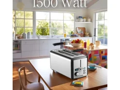 STEINBORG SB-2211 XXL Langschlitz Toaster mit Brötchenaufsatz 1500 Watt< Haushaltsgeräte
