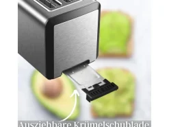 STEINBORG SB-2211 XXL Langschlitz Toaster mit Brötchenaufsatz 1500 Watt< Haushaltsgeräte