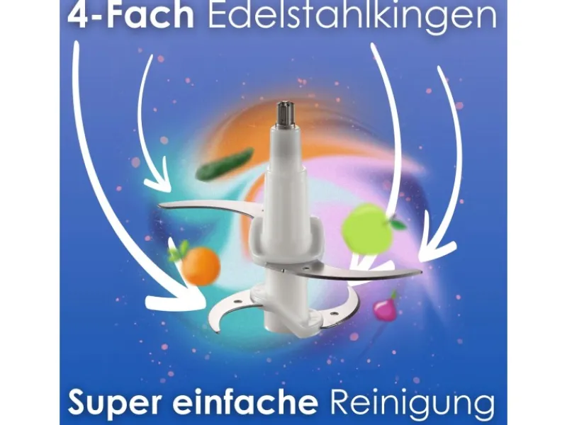 STEINBORG SB-2640 Zerkleinerer mit Glasbehälter Elektrisch 1,8L 500 Watt< Haushaltsgeräte