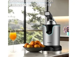 STEINBORG SB-7051 Zitruspresse Saftpresse Edelstahlgehäuse 800 Watt< Haushaltsgeräte