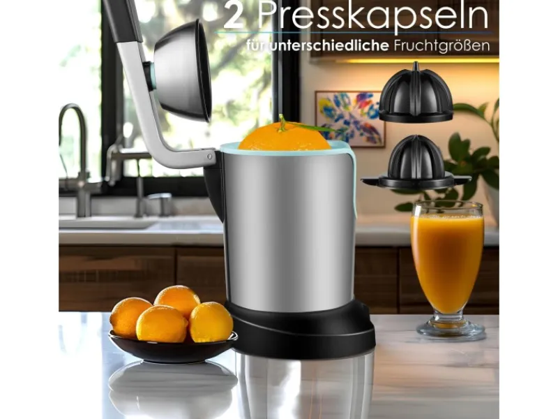 STEINBORG SB-7051 Zitruspresse Saftpresse Edelstahlgehäuse 800 Watt< Haushaltsgeräte