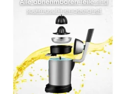 STEINBORG SB-7051 Zitruspresse Saftpresse Edelstahlgehäuse 800 Watt< Haushaltsgeräte