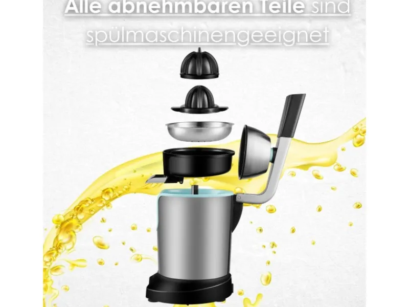 STEINBORG SB-7051 Zitruspresse Saftpresse Edelstahlgehäuse 800 Watt< Haushaltsgeräte