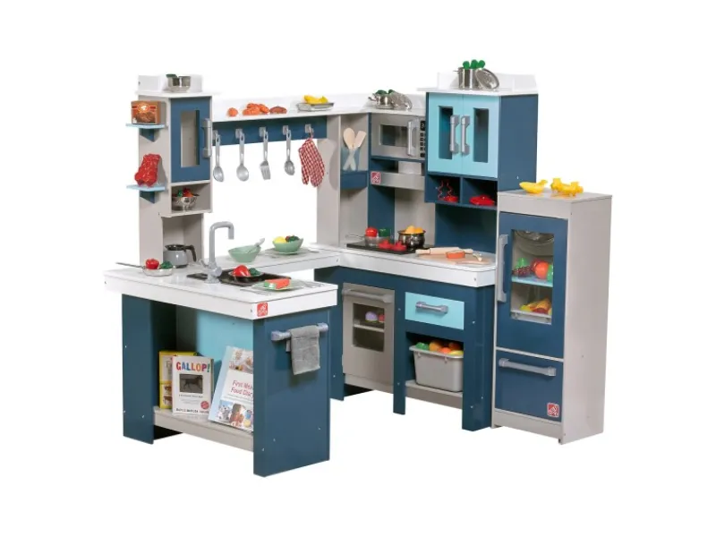 Step2 Spielküche Grand Walk In Wood Kitchen< Herde