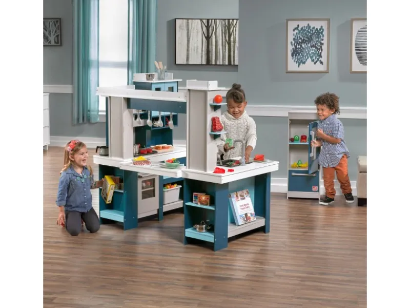 Step2 Spielküche Grand Walk In Wood Kitchen< Herde