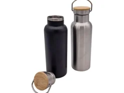 Steuber Trinkflasche mit Tragehenkel ca. 600 ml Edelstahlfarben< Küchenhelfer
