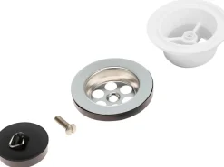 Clearance Stopfen-Ventil mit Ringkunstoff Ø 70 mm Verchromt 5-teilig