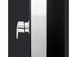 Summer Fun Einhebelmischer<Exquisit Solardusche aus Edelstahl mit Glasfront