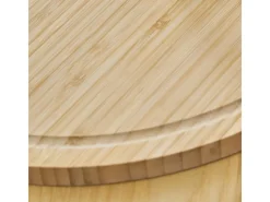 Outlet SVITA Luigi 2er Bambustablett Schneidebrett Küchenbrett Servierplatte Saftrille